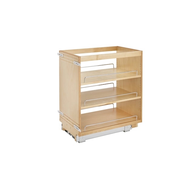 Rev-A-Shelf Maple Veneer, Light Brown, 14 in W, 25.5 in H, 22.5 in D, 22.5 in L, Light Brown 448-BC-14C - main
